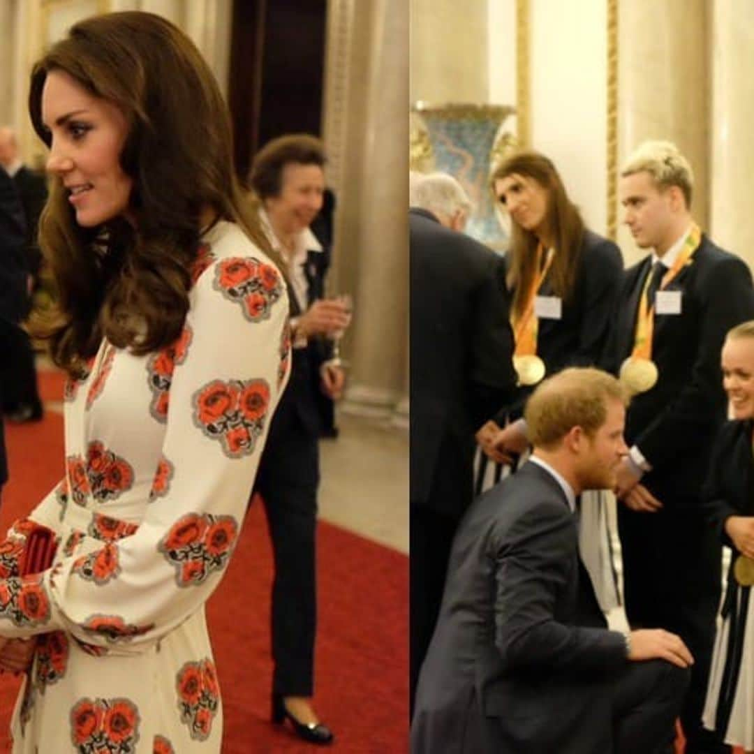 Kate Middleton has gold-winning look in Alexander McQueen at Olympic reception