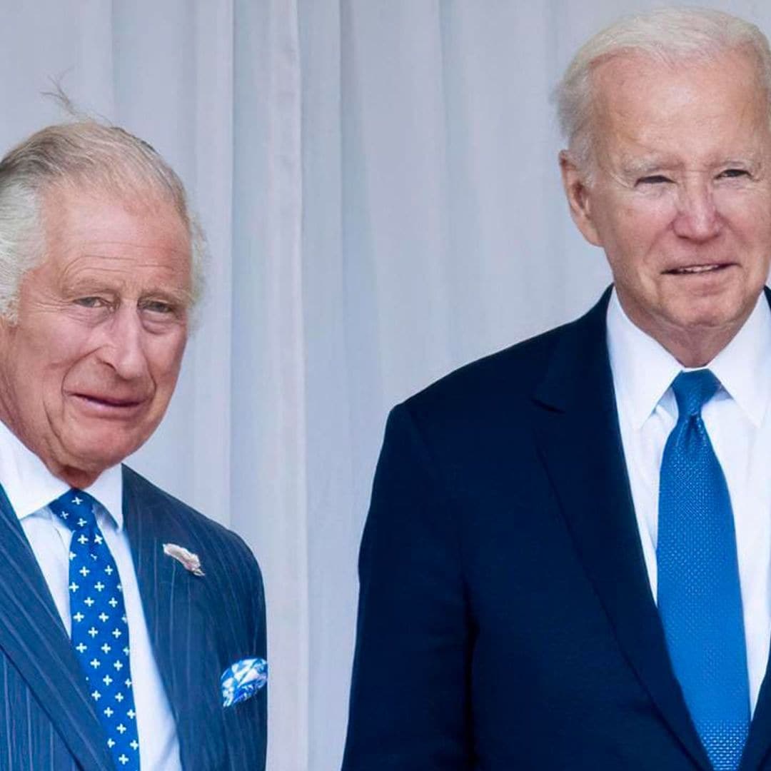 King Charles and President Joe Biden have tea together in Windsor