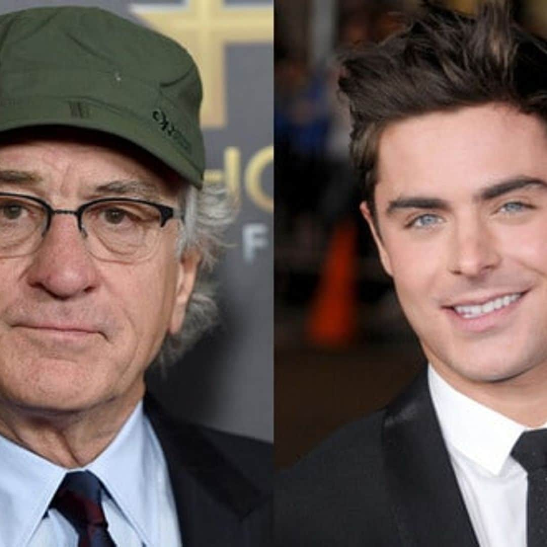 ​Robert De Niro shows off impressive strength to lift Zac Efron: 'He is as strong as The Rock'