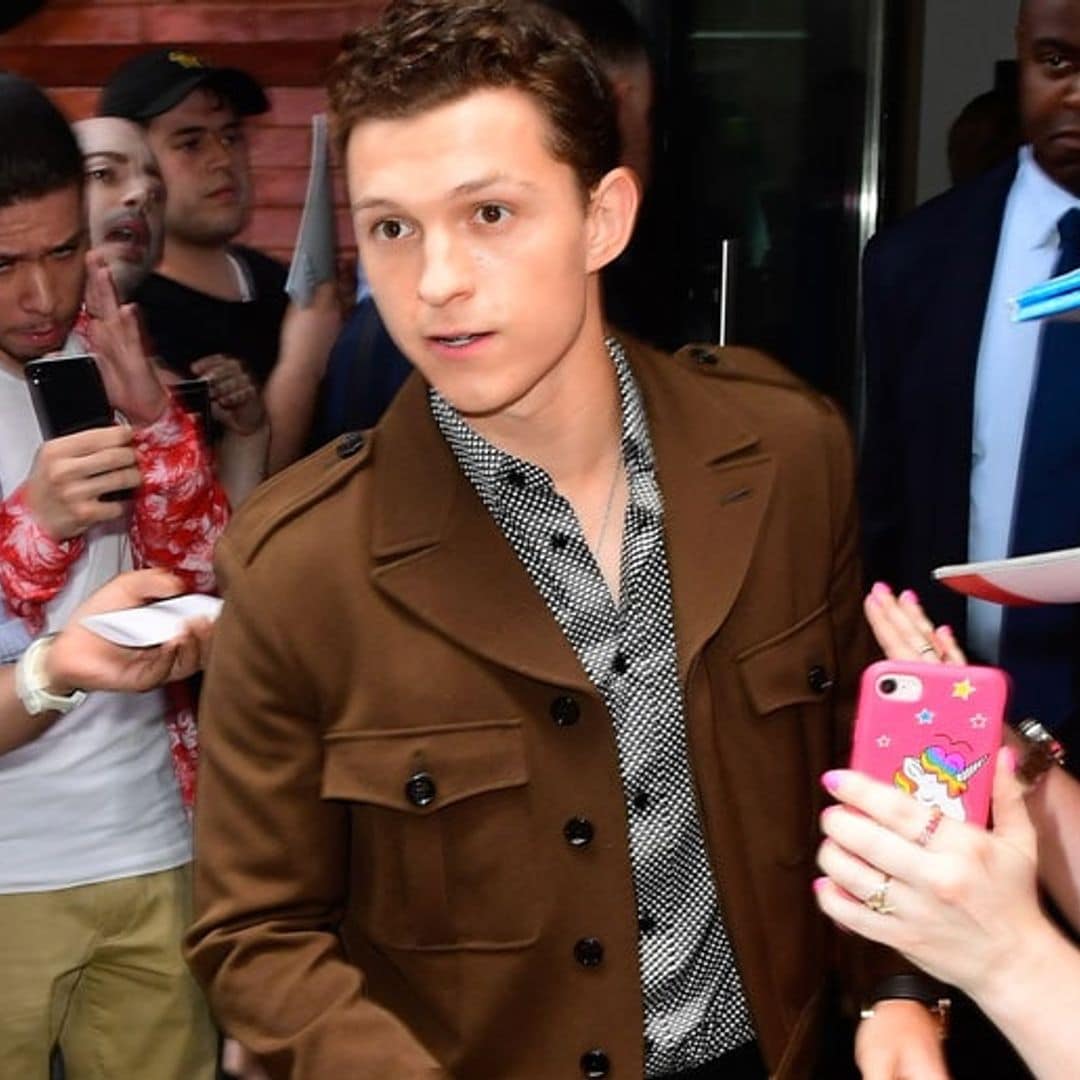 Tom Holland became real-life superhero and saved a fan from a crowd