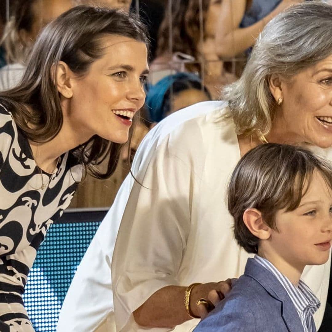 Charlotte Casiraghi’s son makes rare appearance with mom and grandmother Princess Caroline