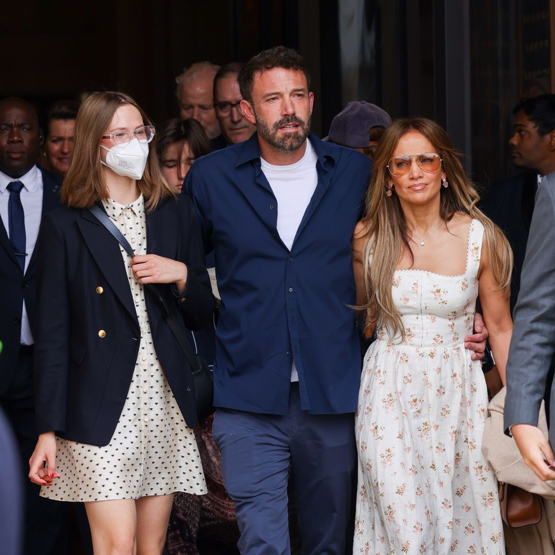 Is Violet Affleck taking over Jennifer Lopez's closet? She wears the same dress as her stepmom