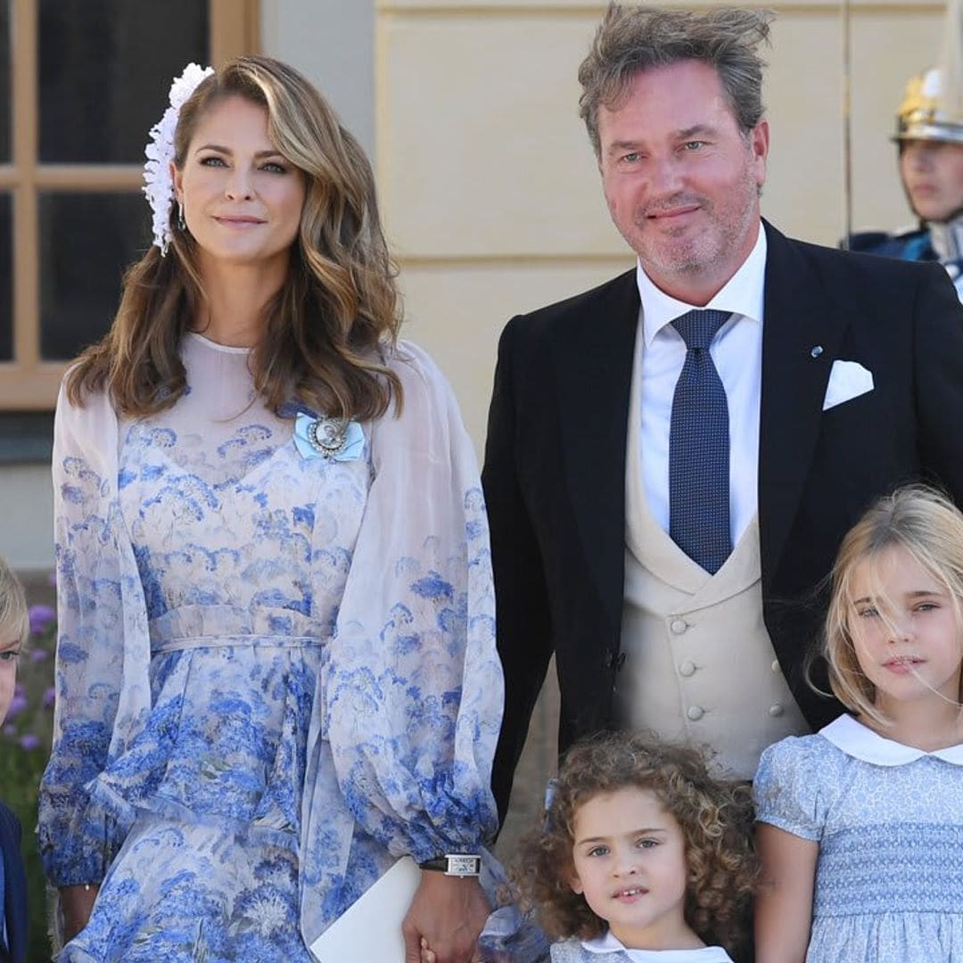 Princess Madeleine and family return to Sweden to celebrate the holidays