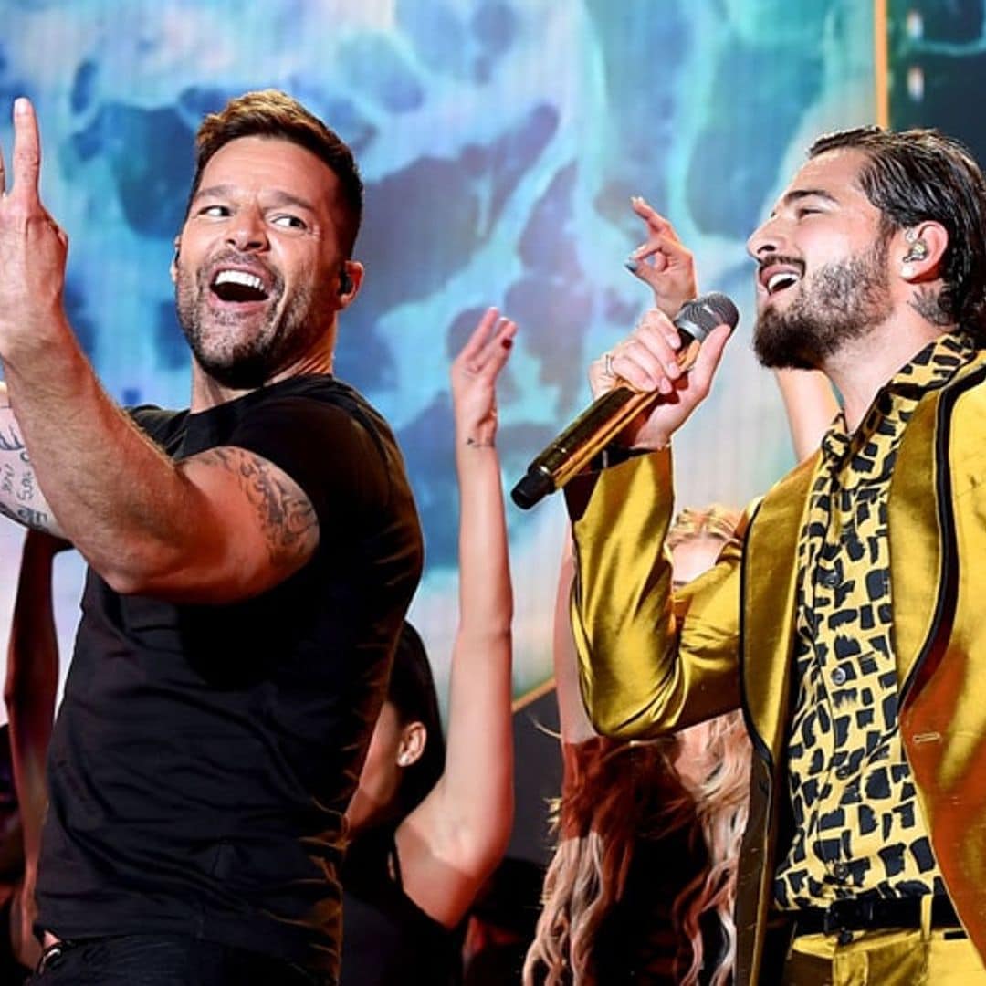 The 'two hottest men in the world' Maluma and Ricky Martin tease 'No Se Me Quita' video