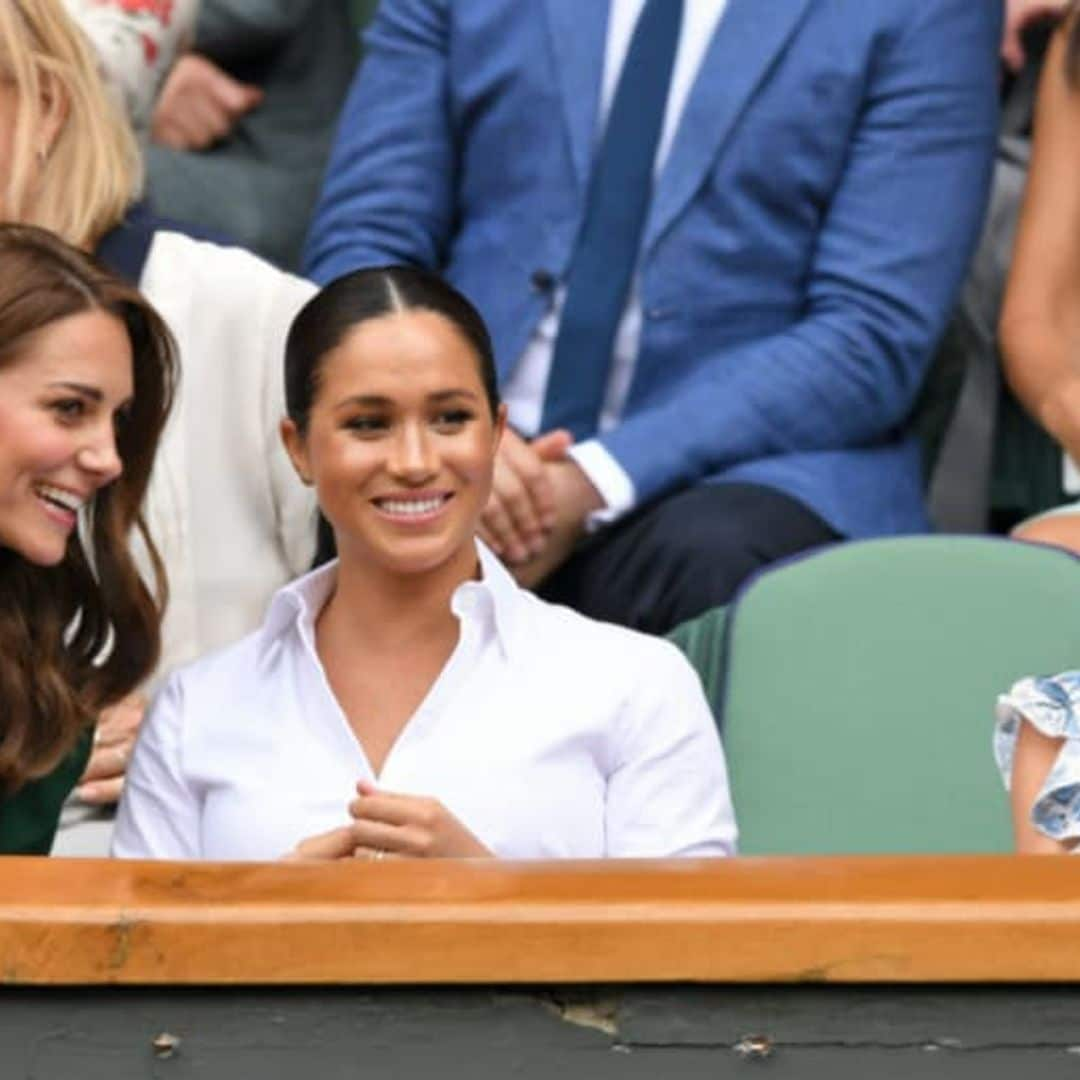 Meghan Markle cheers on BFF Serena Williams with Kate and Pippa Middleton at Wimbledon