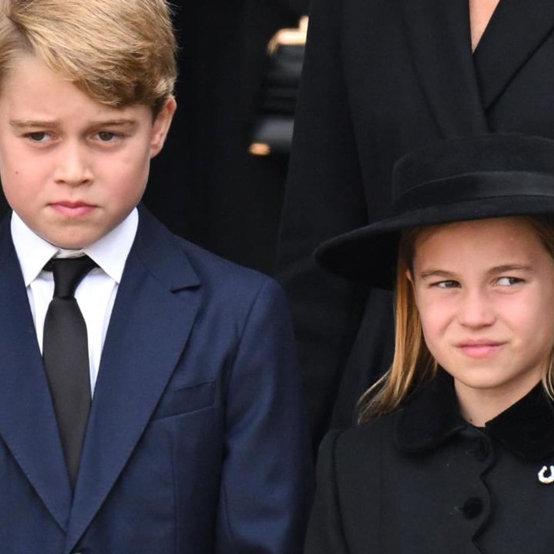 Princes George and Charlotte pay their respects to their beloved great-grandmother, Queen Elizabeth II