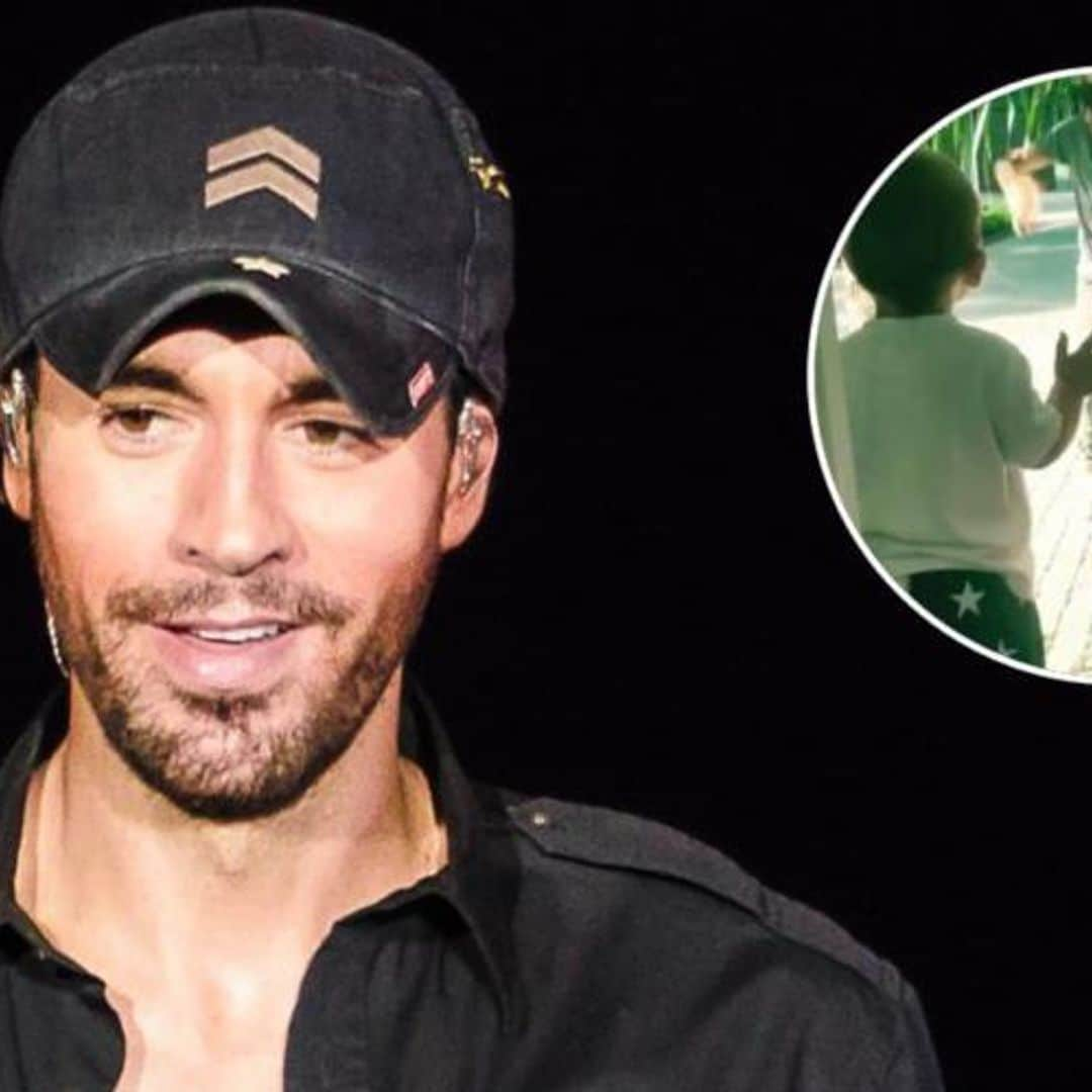 Enrique Iglesias shares hilarious video with twins Lucy and Nicholas