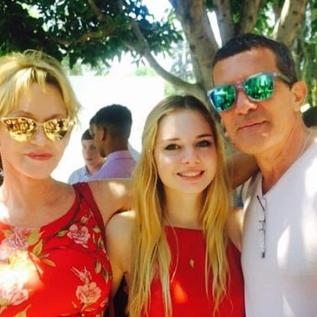 Melanie Griffith and Antonio Banderas reunite for daughter's graduation