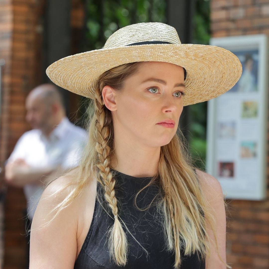 Amber Heard works out in Madrid as she prepares to welcome her second child