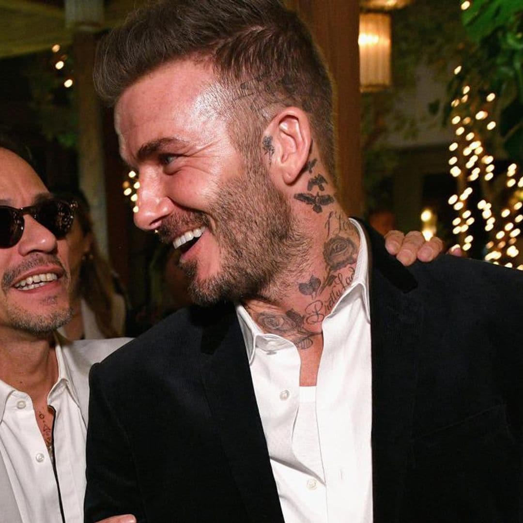 Marc Anthony and David Beckham’s surprising bromance – everything you need to know