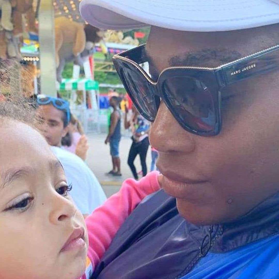 Serena Williams’ daughter takes a nap on her ‘stressed mom’ in candid photo