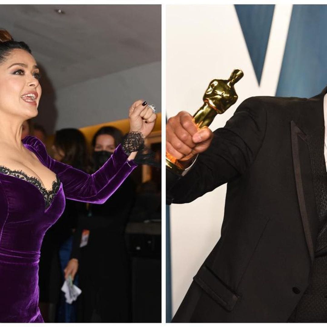 Salma Hayek shows support to Will Smith and congratulates him for winning his first Oscar