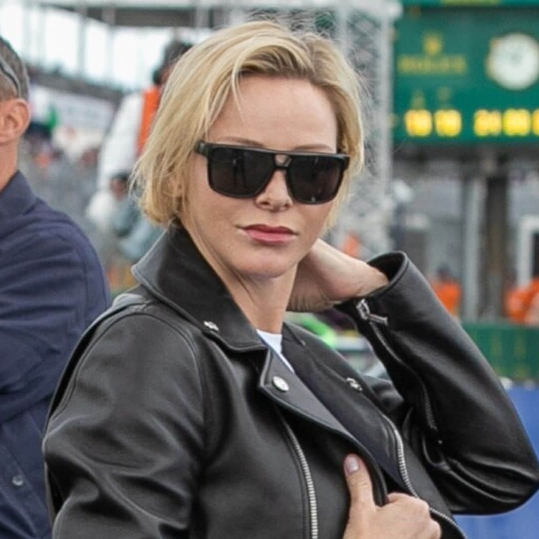 Princess Charlene swaps her regal style for biker chic