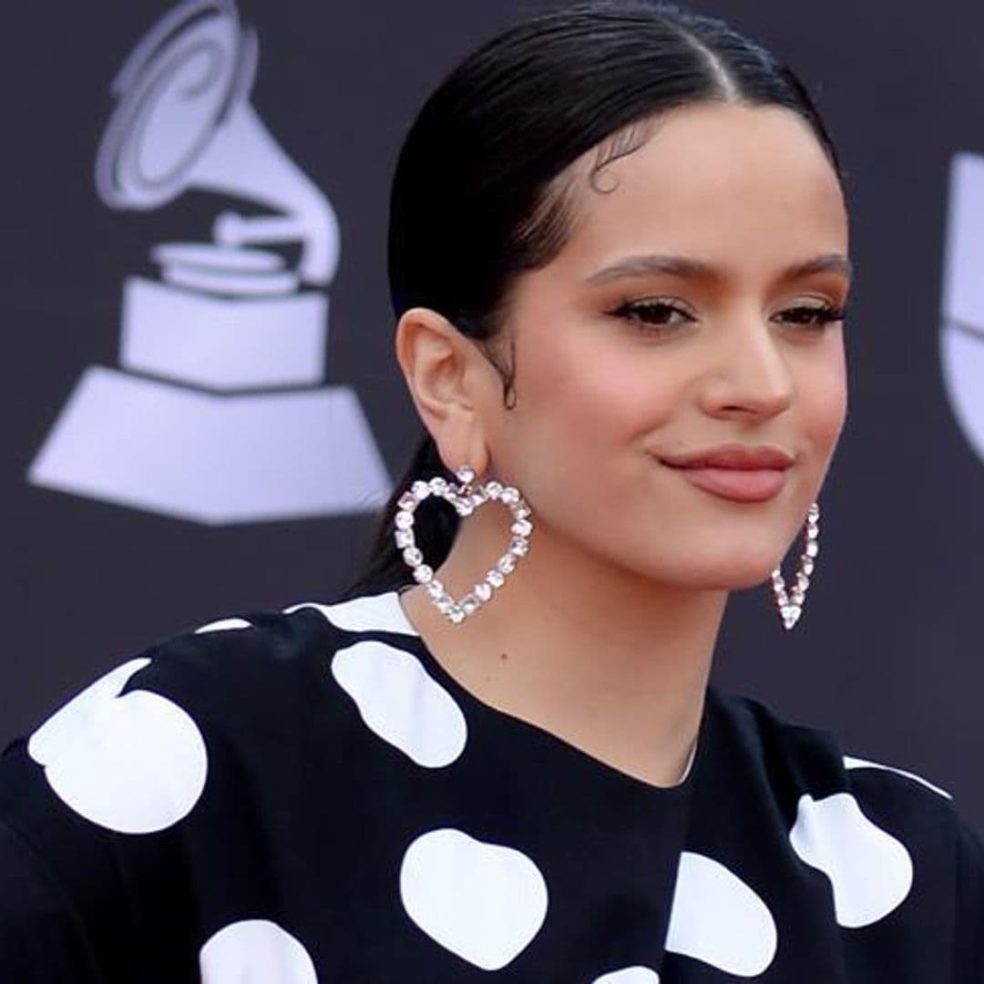 Rosalía nearly blinded us with her bejeweled nails at the 2019 Latin Grammys