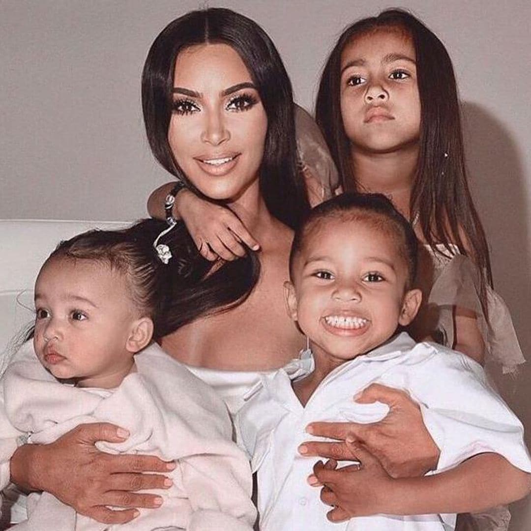 Kim Kardashian reveals one of her children had to be photoshopped into the Christmas card