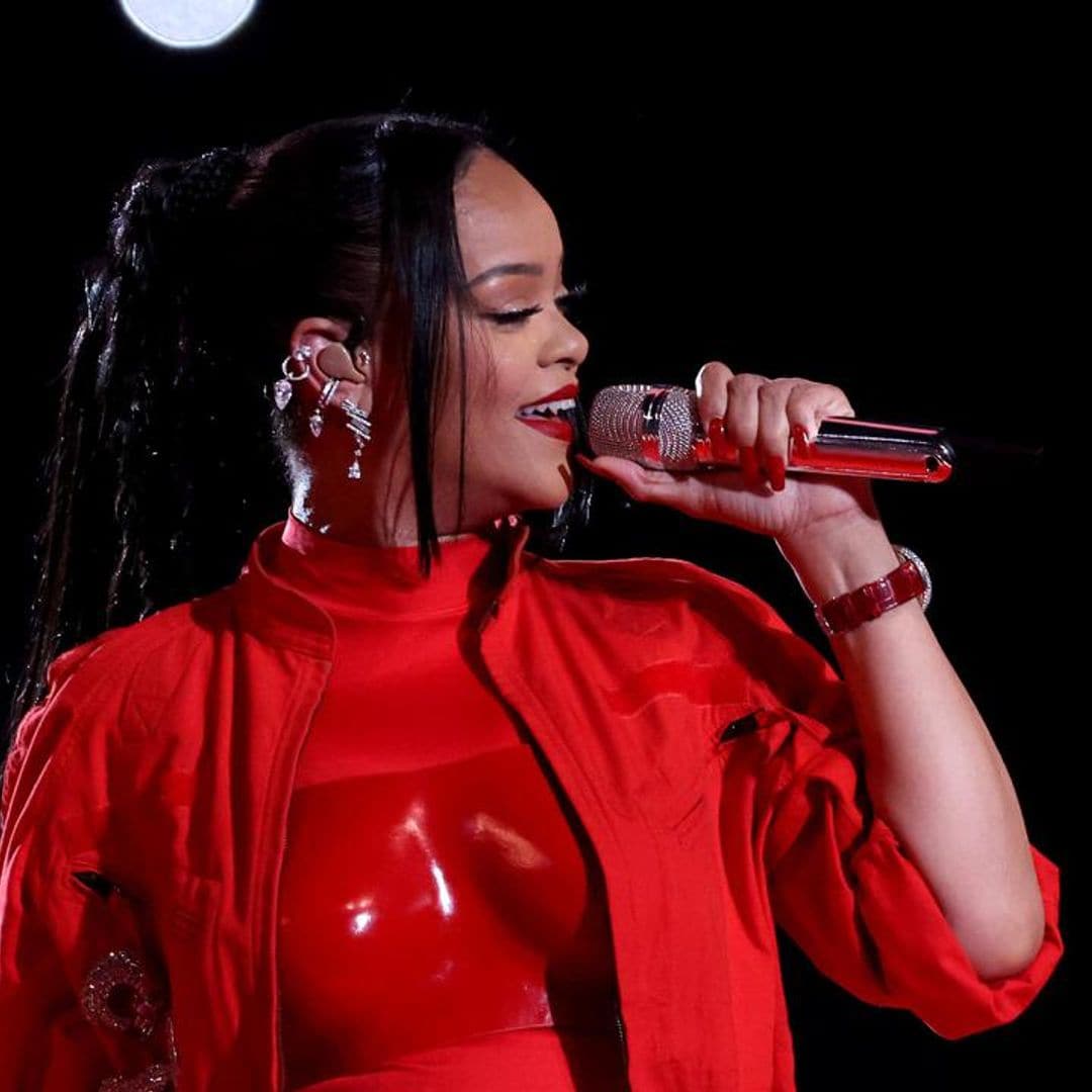 Rihanna reveals she’s pregnant at Super Bowl halftime show