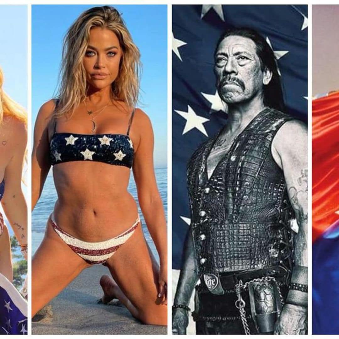 From flag bikinis to photo montages: How A-listers celebrated the 4th of July