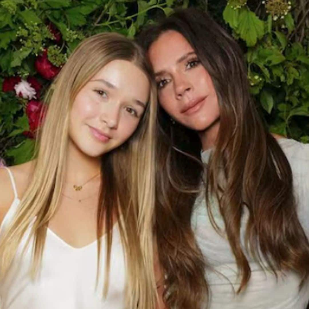 Harper Beckham poses with mom Victoria in pink dress and heeled sandals: 'Back in LA'