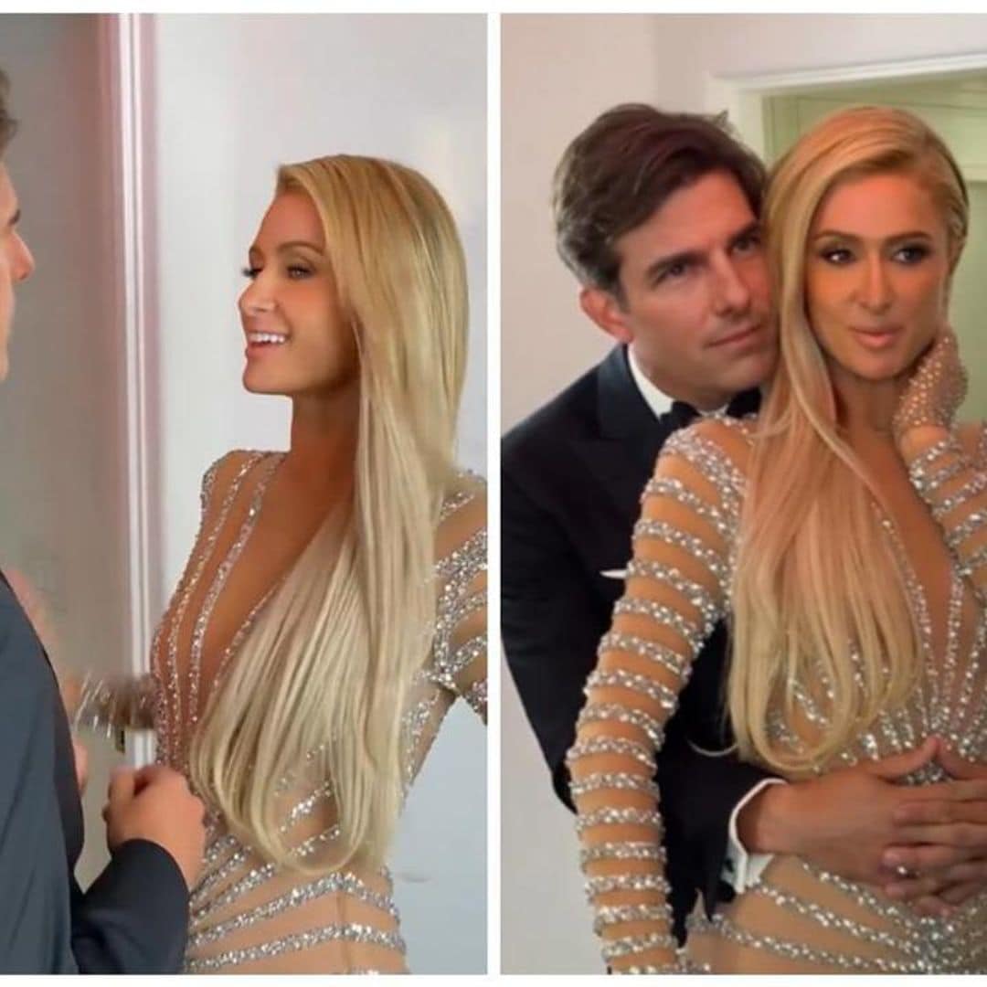 Paris Hilton and Tom Cruise lookalike get ready for a date in hilarious video