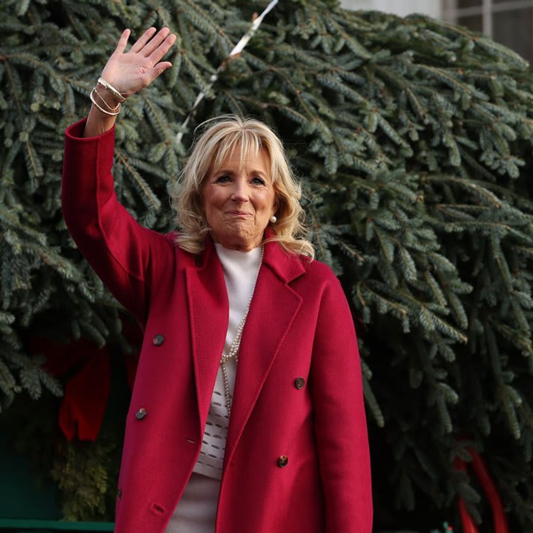 First Lady Dr. Jill Biden unveils White House Christmas decorations—including photo of Donald and Melania Trump