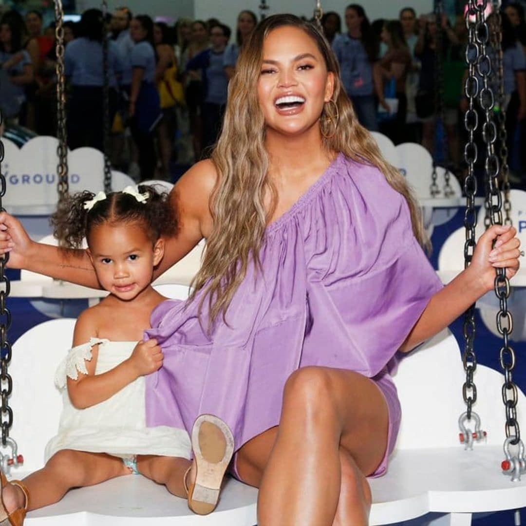 Chrissy Teigen shows off her new tattoo drawn by daughter Luna