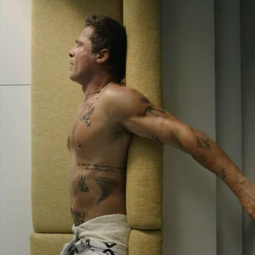 Brad Pitt goes shirtless in ‘F1,’ showing off his impressive tattoo collection