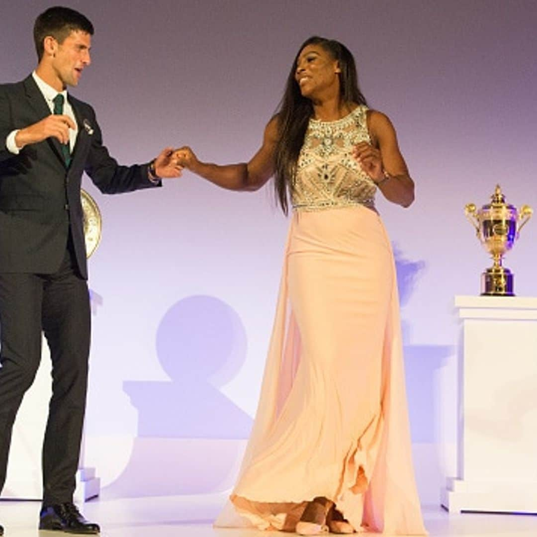 Serena Williams and Novak Djokovic celebrate Wimbledon wins in style