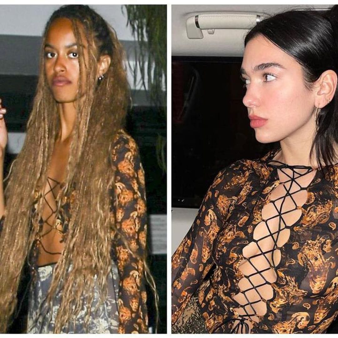 Malia Obama rocked the same top previously worn by Dua Lipa