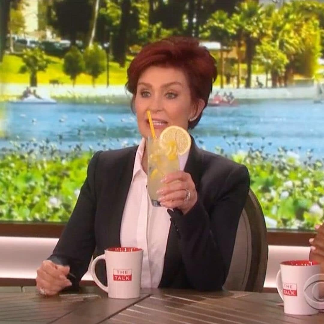 Sharon Osbourne sips lemonade as she addresses split from Ozzy on 'The Talk'