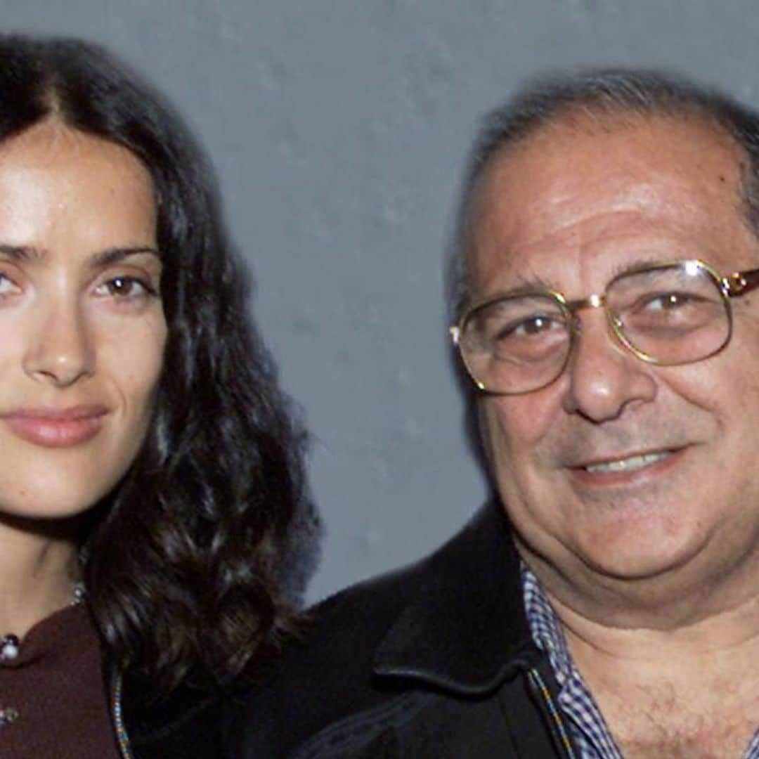 Salma Hayek celebrates her dad’s 86th birthday with chocolate cake in must-see video