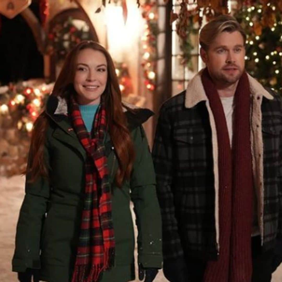 Watch Lindsay Lohan in official stills from upcoming Netflix Christmas movie