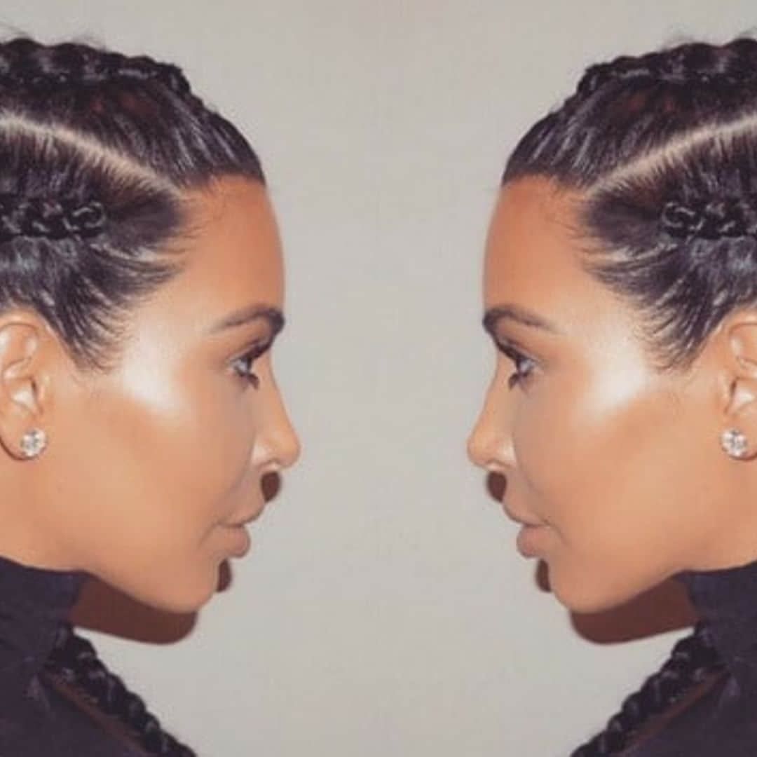 Kim Kardashian's braided hairstyle: 'It makes my face look skinny'