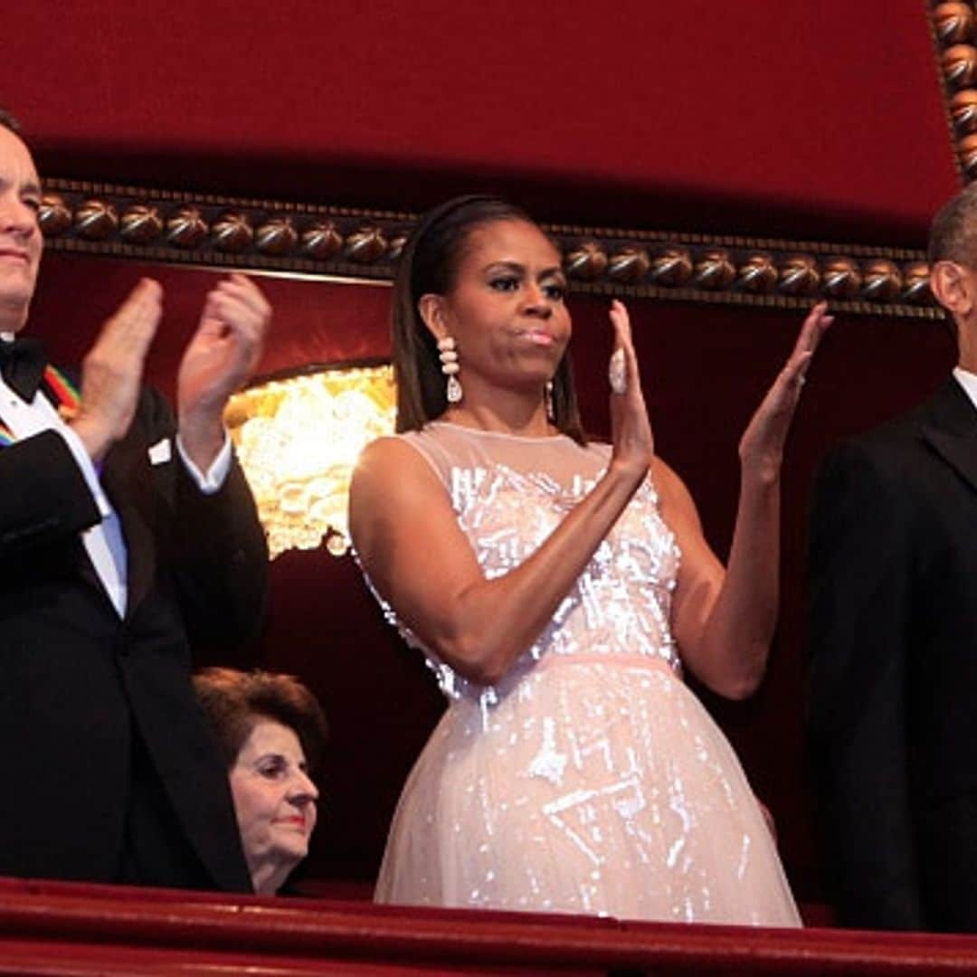 Michelle Obama helps celebrate Tom Hanks at Kennedy Center Honors