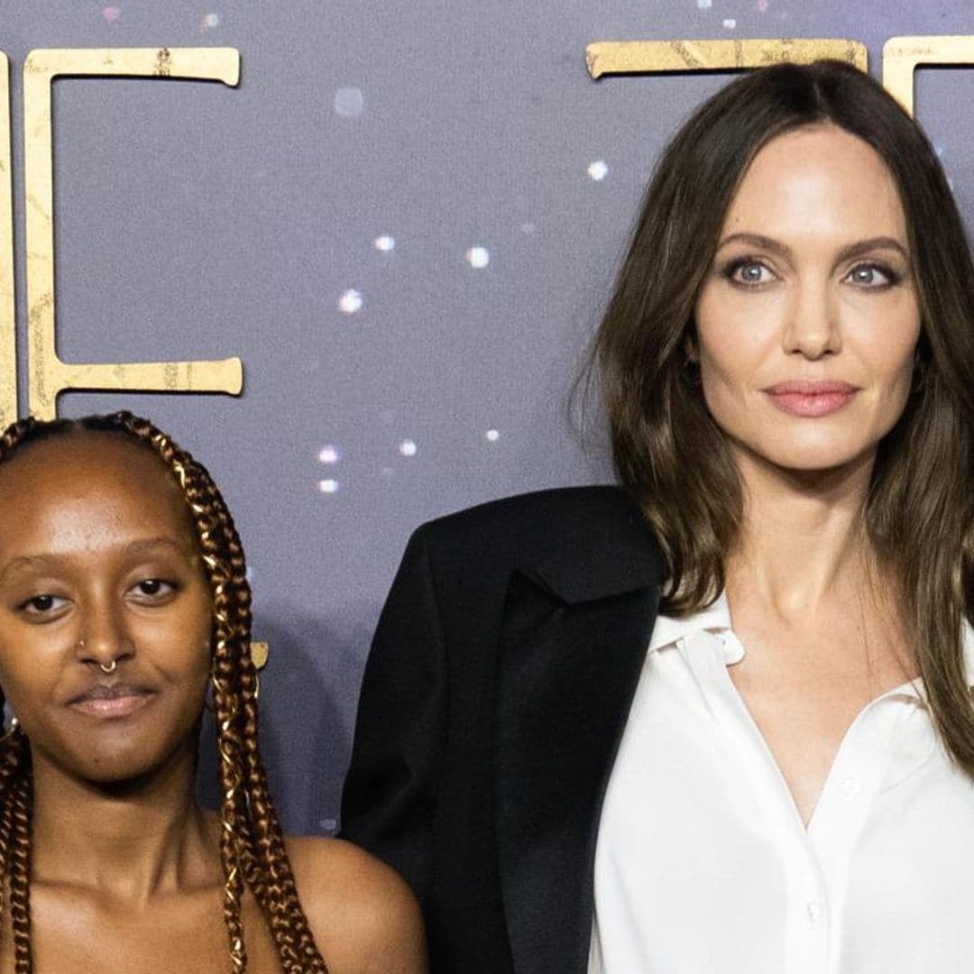 Angelina Jolie drops off Zahara at college, shares that she’s ecxited in emotional video