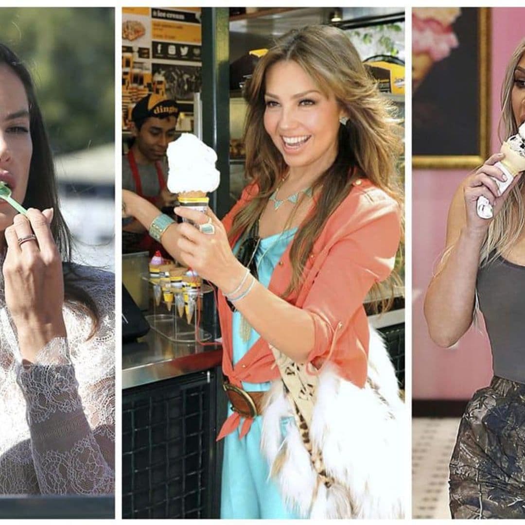 10 Celebrities enjoying ice cream in honor of Dia Internacional del Helado