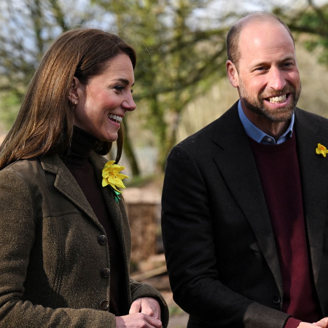 The Prince and Princess of Wales filmed sharing a sweet moment after engagements: Watch