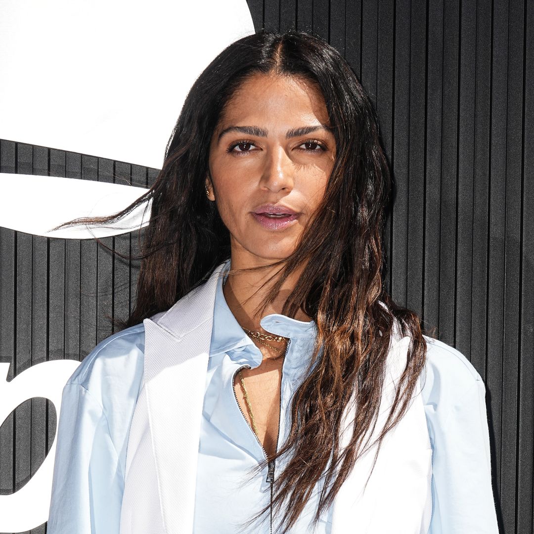 Camila Alves McConaughey dresses as Mrs. Claus at Mariah Carey concert