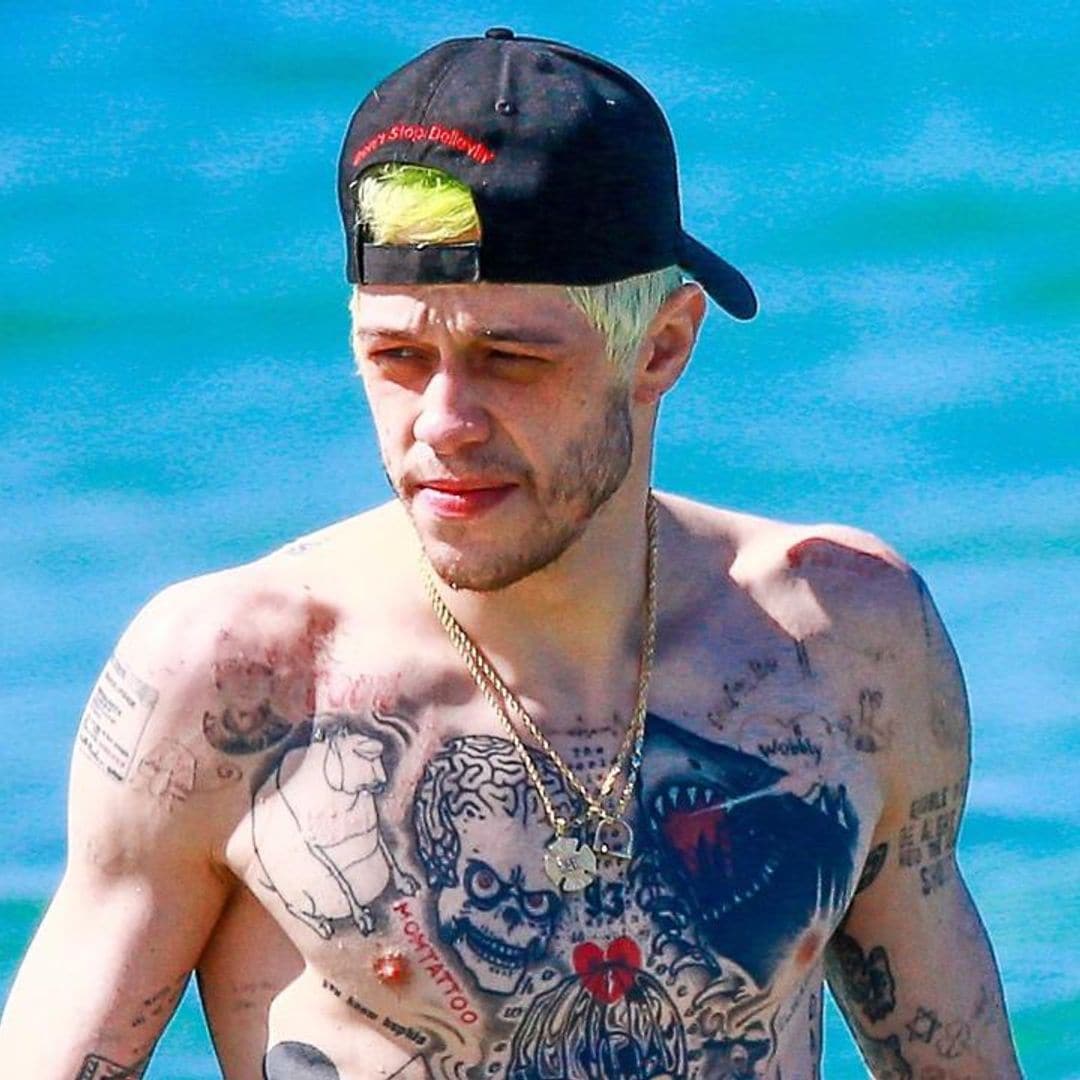 Did Pete Davidson get rid of his Kim Kardashian tattoos?