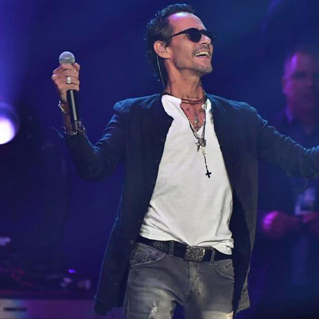 Marc Anthony in Miami: see the two attendees who stole the show