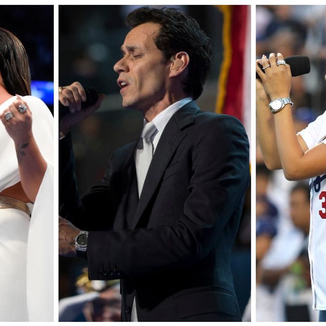 Marc Anthony, Demi Lovato and more Latinos who have sung the ‘National Anthem’