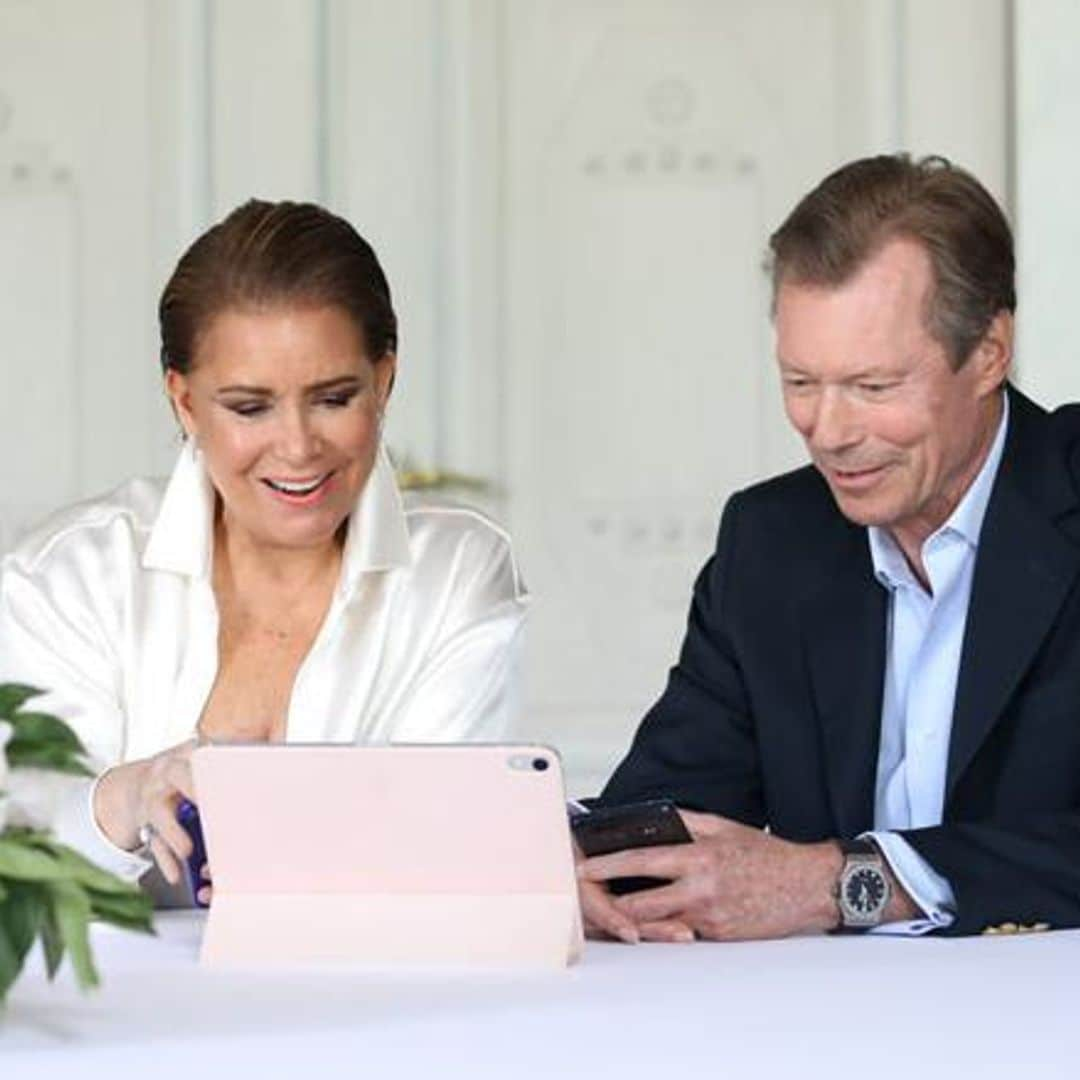 The emotional moment the Luxembourg royals met their grandson