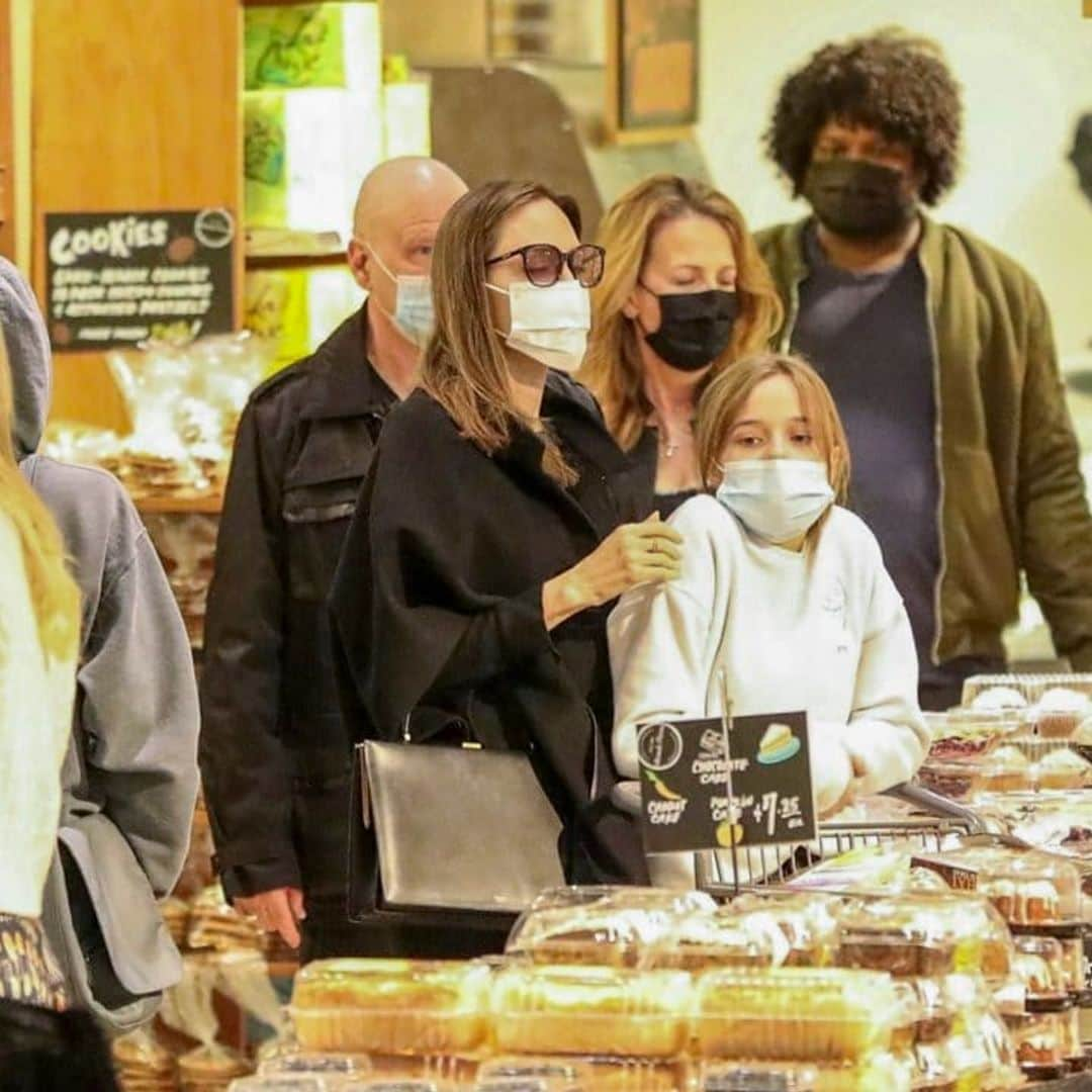 Angelina Jolie and daughter Vivienne go for a grocery run in Los Angeles