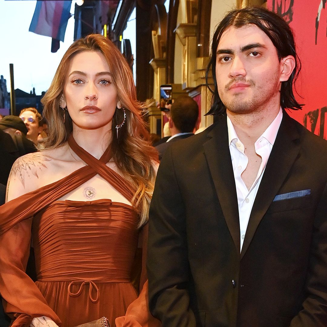 Paris Jackson and her brother Bigi pay their respects at Tito Jackson's funeral