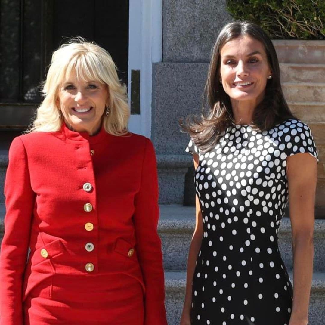 First Lady Dr. Jill Biden meets with Queen Letizia in Madrid