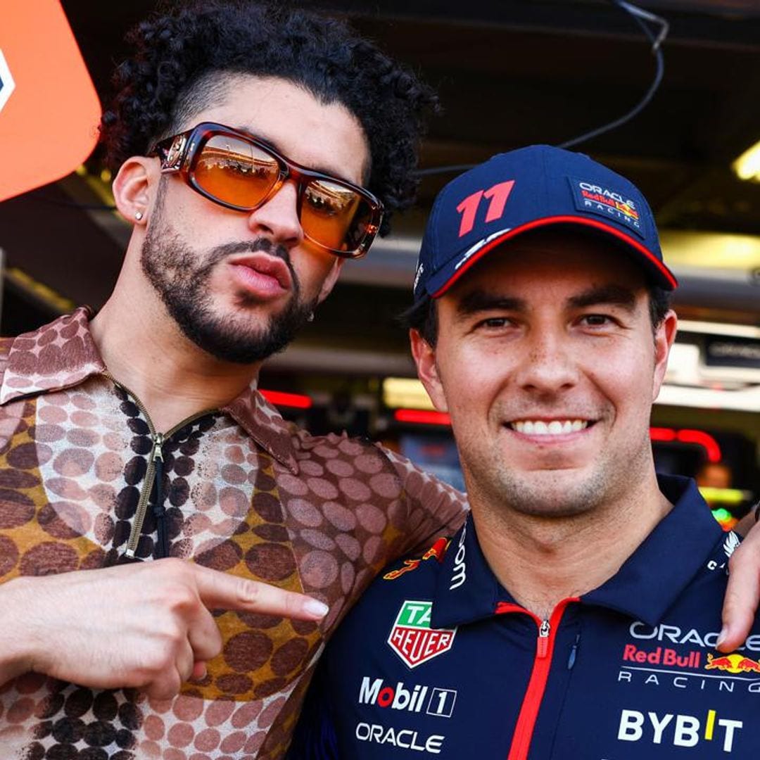 Bad Bunny hangs out with Sergio Perez ahead of the Formula 1 Grand Prix of Monaco