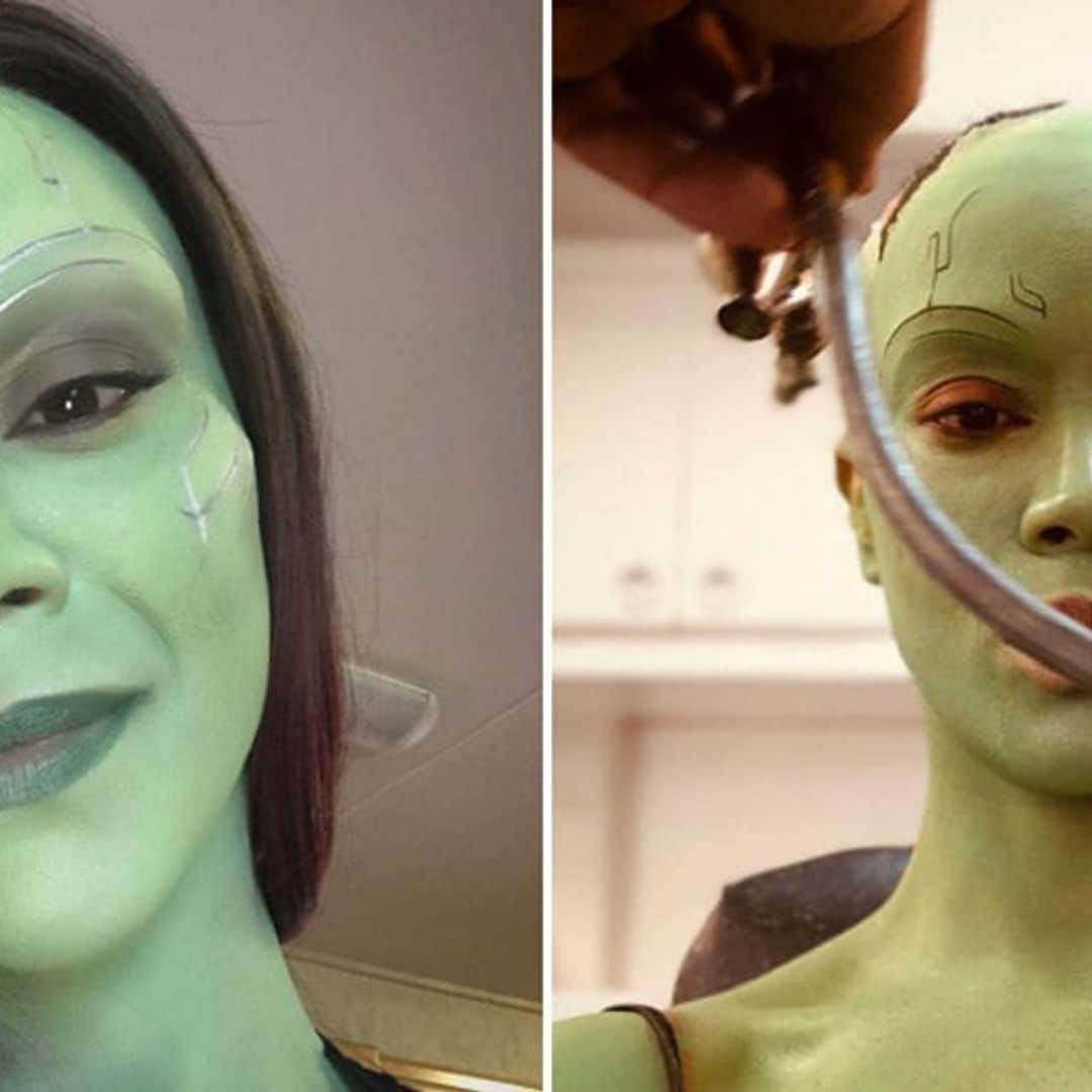 The secrets behind Zoe Saldana’s Marvel-ous Gamora transformation