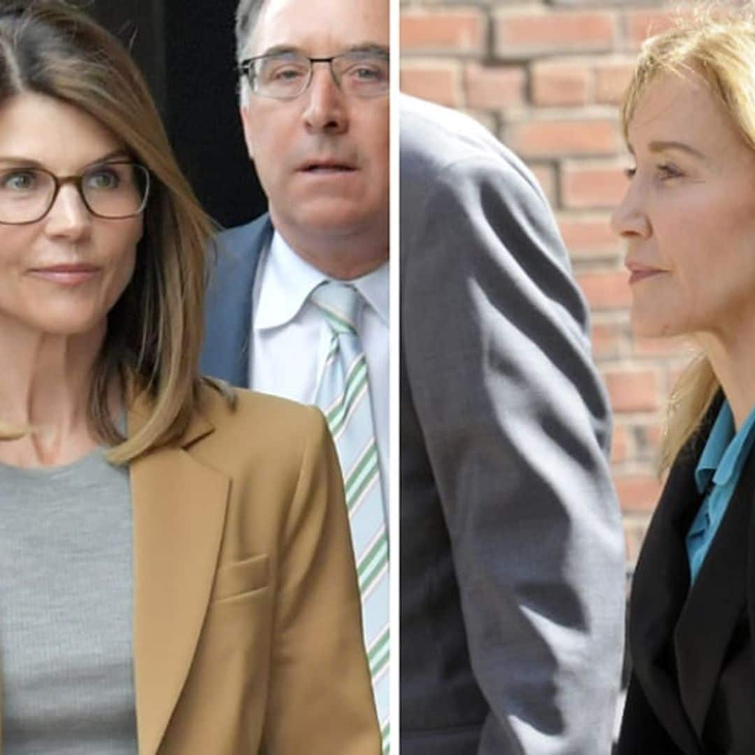 Felicity Huffman and Lori Loughlin appear in court to face college admissions charges