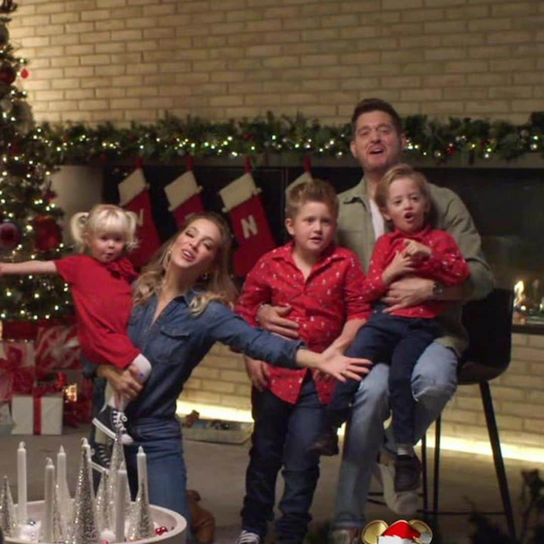 Michael Bublé’s kids steal the show during his holiday performance: Watch