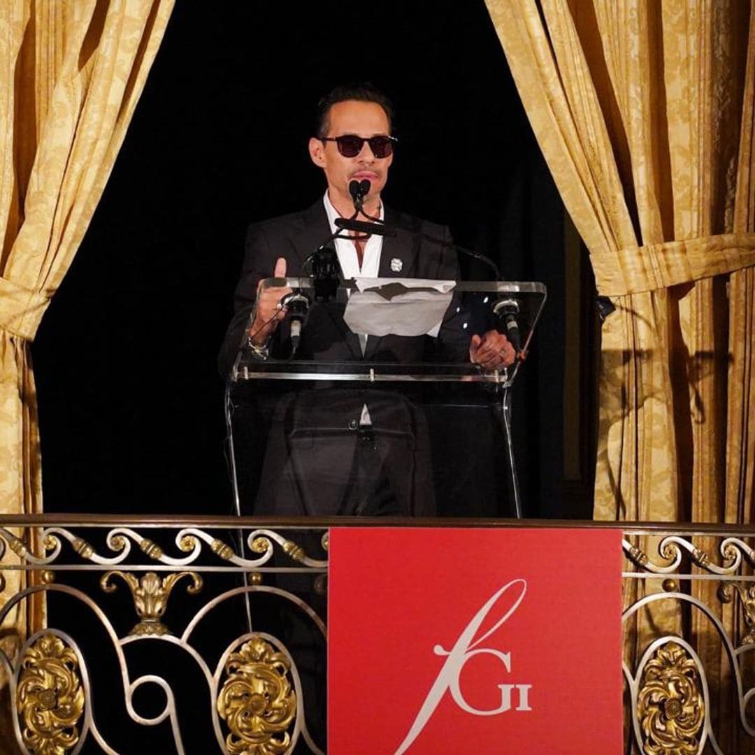 Marc Anthony was honored for his humanitarian work at the FGI Night Of Stars