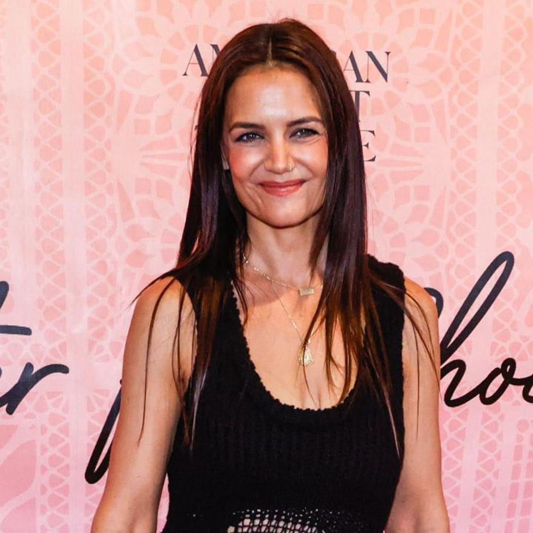 Katie Holmes stuns in crocheted dress at the opening night of ‘Like Water For Chocolate’